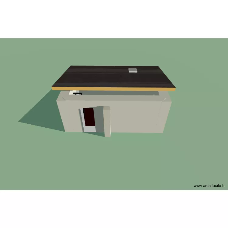 plan cuisine avec toit. Plan de 1 Pièce et 15 m² plan cuisine avec toit. Plan de 1 Pièce et 15 m²