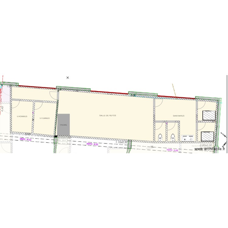 PROJET RENNES 4 R1. Plan de 0 pièce et 0 m2