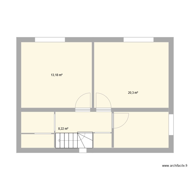 plan etage at. Plan de 0 pièce et 0 m2