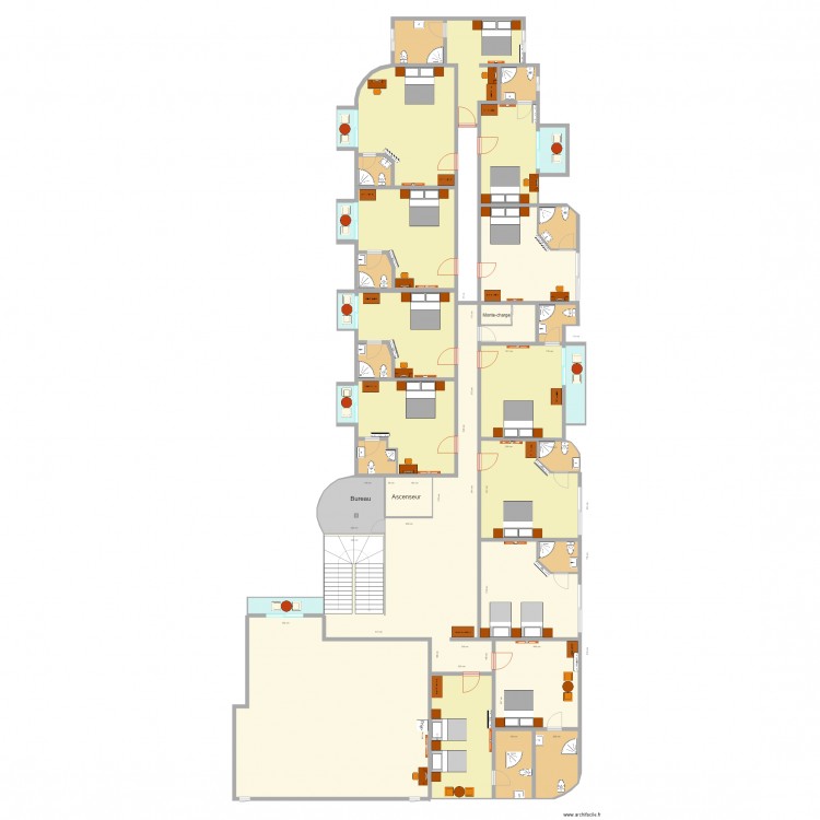 troisieme etage draft mirador. Plan de 0 pièce et 0 m2
