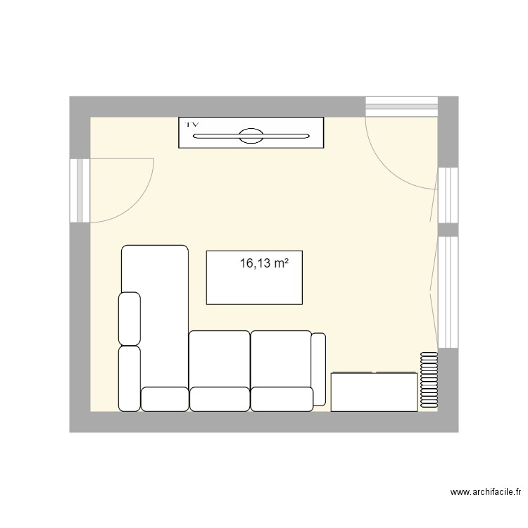 salon. Plan de 0 pièce et 0 m2