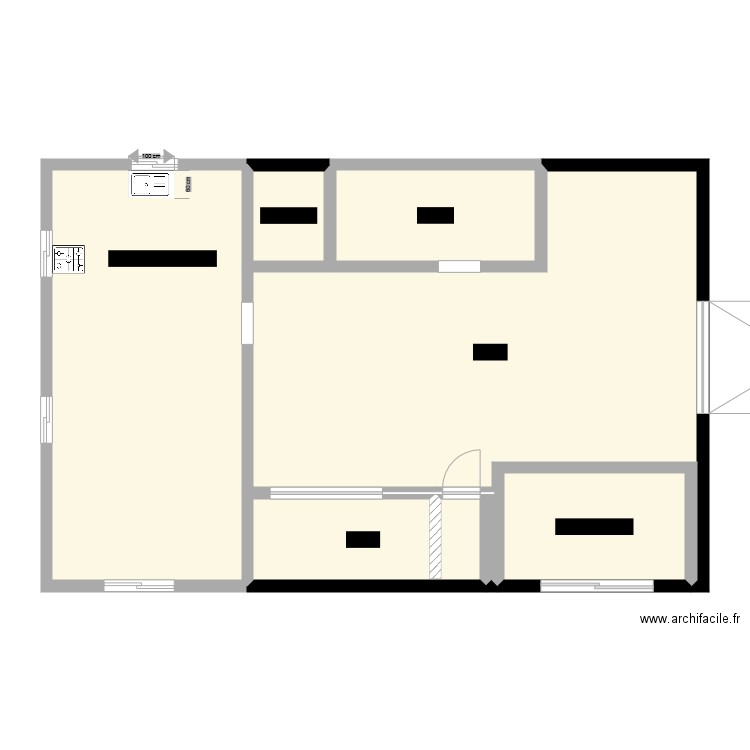 hangar. Plan de 0 pièce et 0 m2