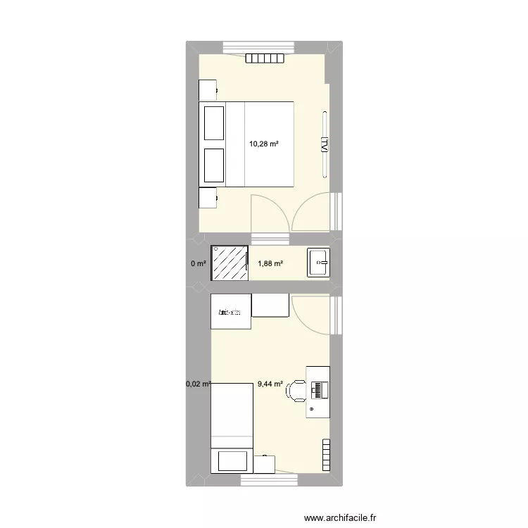 our upstairs bedroom. Plan de 