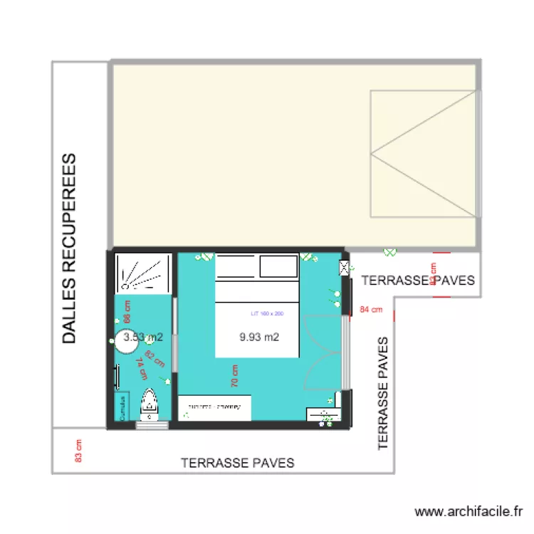 CHALET et GARAGE. Plan de CHALET et GARAGE. Plan de