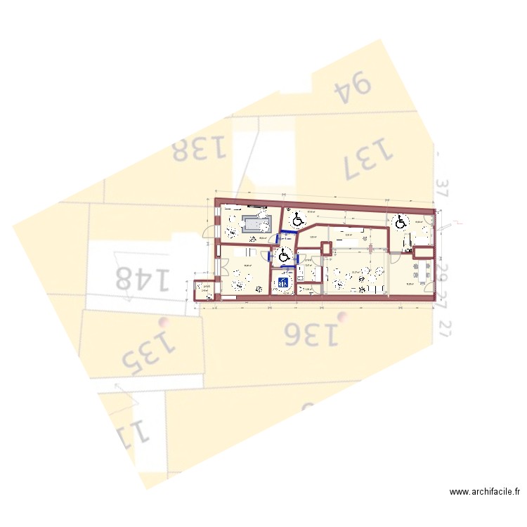 v7_Romainv6 revue Diane. Plan de 14 pièces et 122 m2