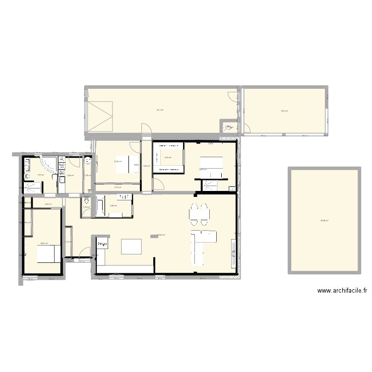 villa lignan yoann. Plan de 0 pièce et 0 m2
