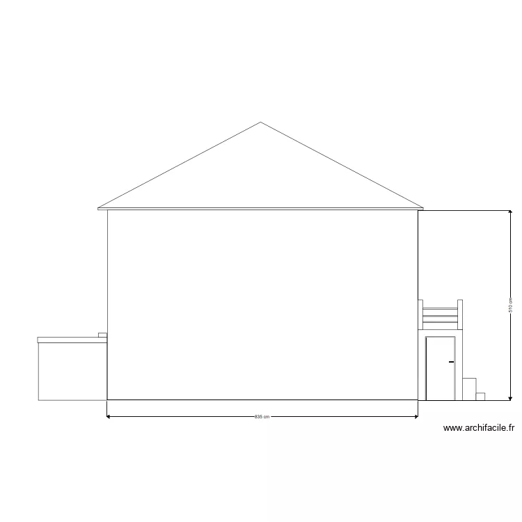 PLAN FACADE EXISTANT GAUCHE FERNANDES. Plan de 