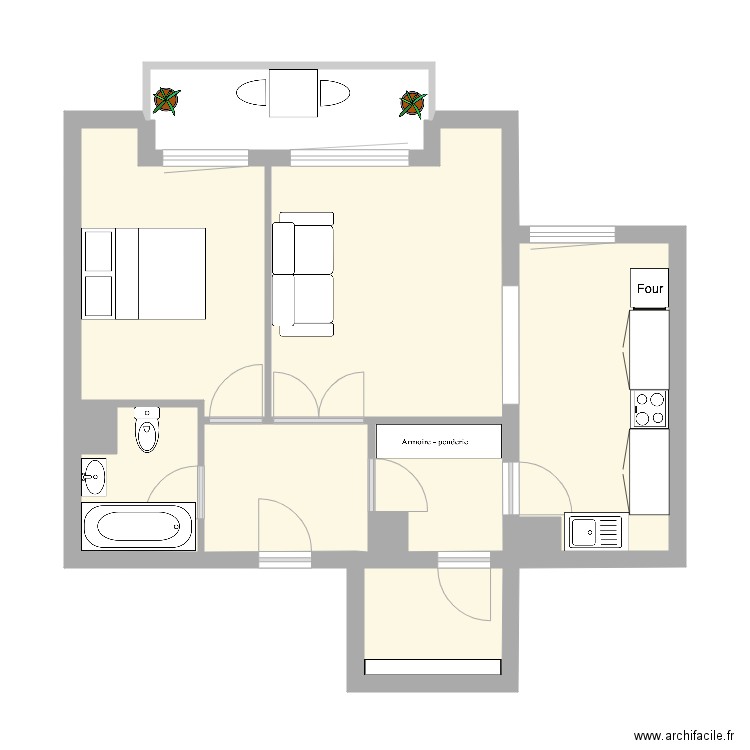 224 Fbg st Antoine 5eme étage. Plan de 0 pièce et 0 m2