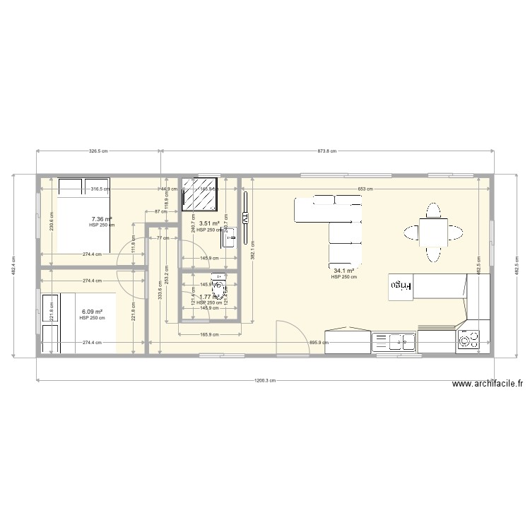 plan aménagement container JUJU1. Plan de 0 pièce et 0 m2