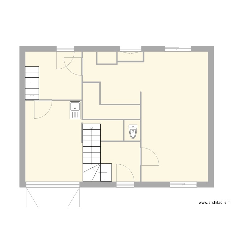 plan villa rdc. Plan de 0 pièce et 0 m2