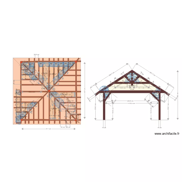 numa carbet. Plan de 