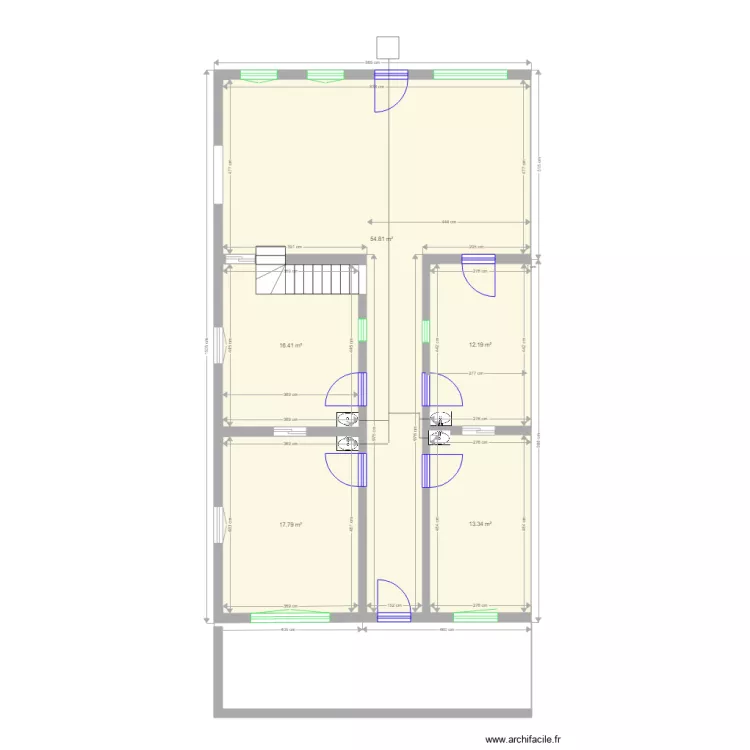 extension cabinet. Plan de 