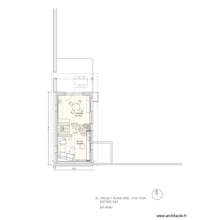NO maison ele et nico. Plan de 