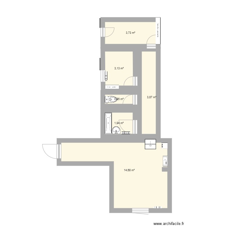 Appartement . Plan de 0 pièce et 0 m2