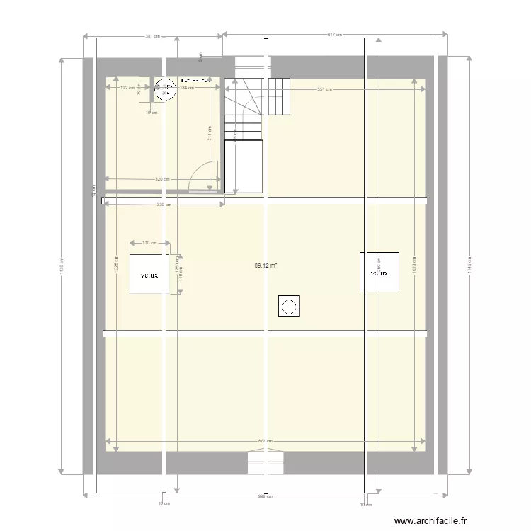 Maison Montricher Ded&egrave;ze. Plan de 