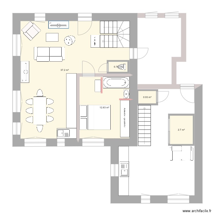 plan RDC. Plan de 0 pièce et 0 m2