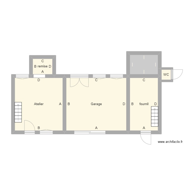 dependance rdc. Plan de 0 pièce et 0 m2