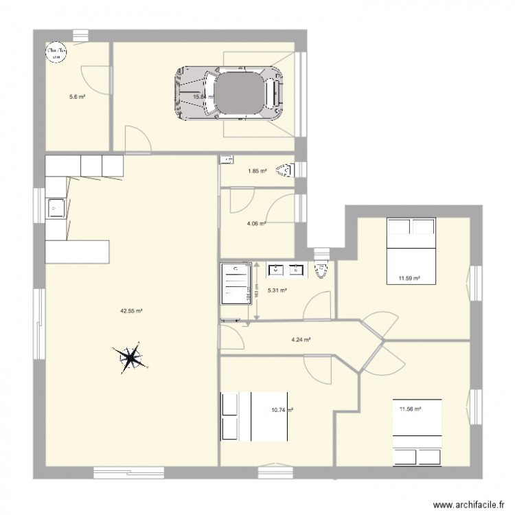 blonville fl. Plan de 0 pièce et 0 m2