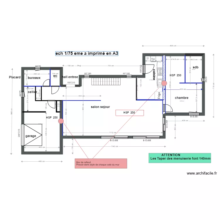 plan platrerie. Plan de 