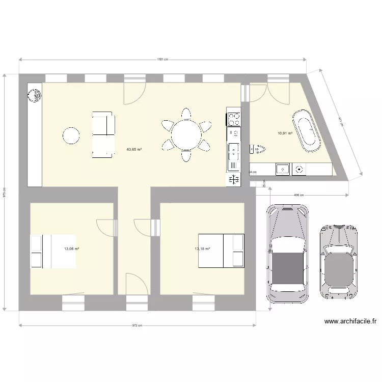 Oeting court. Plan de Oeting court. Plan de