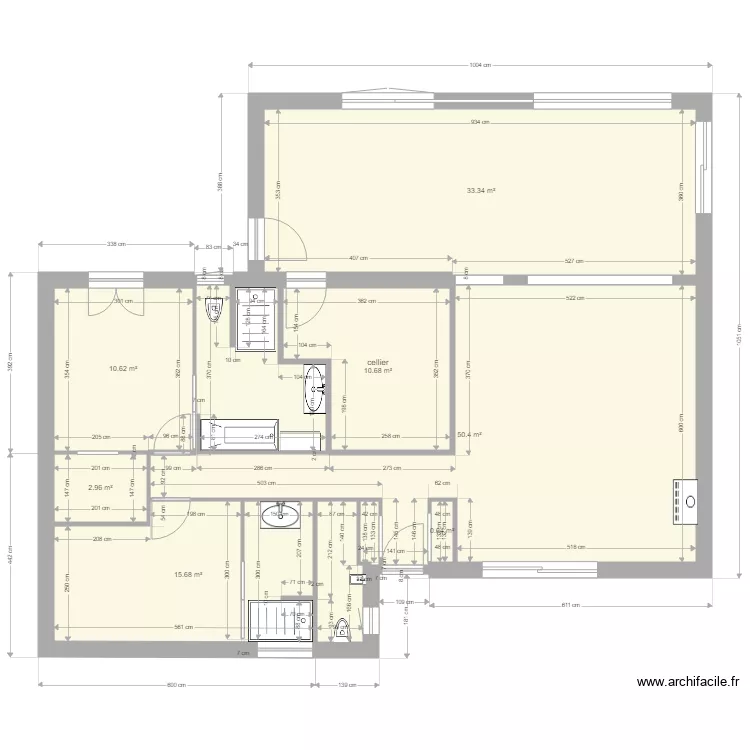 projet 26 fev interieur. Plan de 