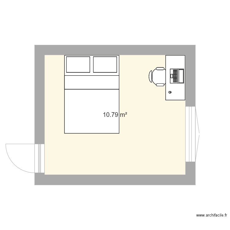 chambre M. Plan de 0 pièce et 0 m2