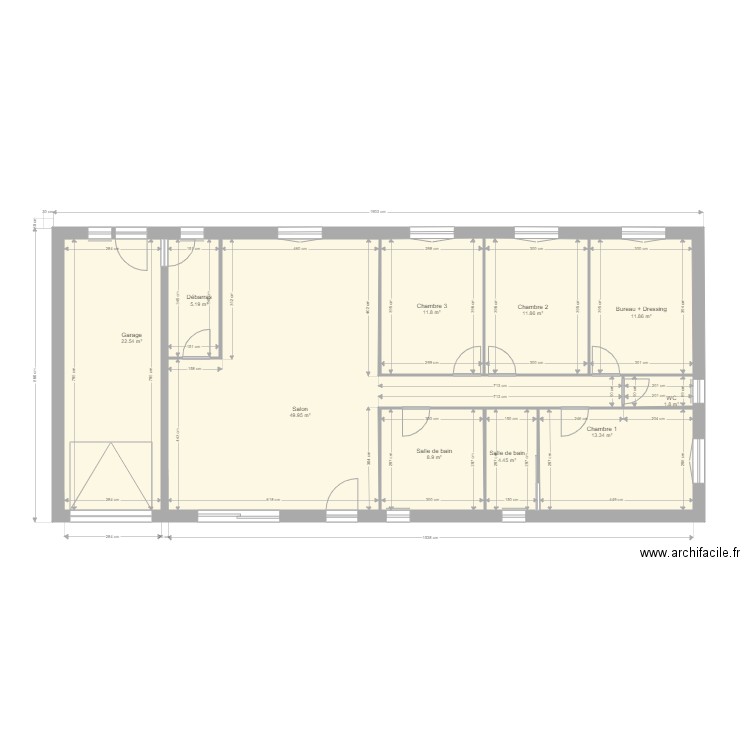 Villa. Plan de 0 pièce et 0 m2