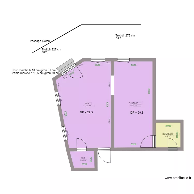 LAVERIE LIBRE SERVICE AVANT TRAVAUX. Plan de LAVERIE LIBRE SERVICE AVANT TRAVAUX. Plan de