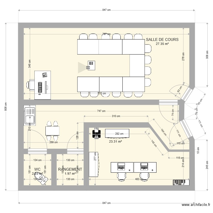 BUREAU AUTO ECLE CONDUITE 3D. Plan de 0 pièce et 0 m2