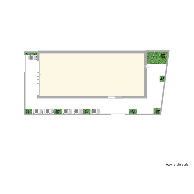 magasin exterieur. Plan de 0 pièce et 0 m2