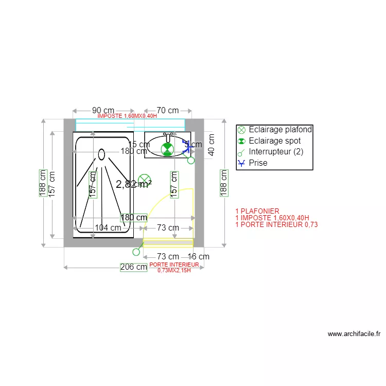 VAI SDB RDC ELECT. Plan de 