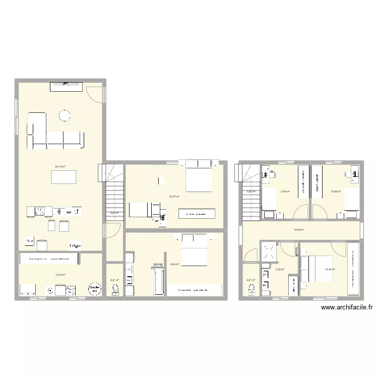 Maison 1. Plan de Maison 1. Plan de