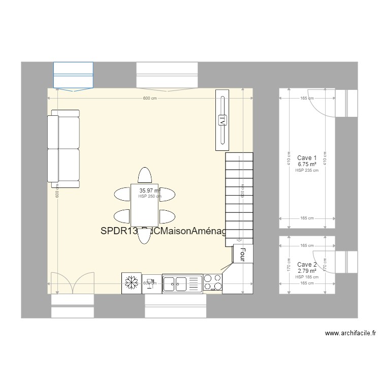 SPDR13-RdC_Aménagé-Maison_3. Plan de 0 pièce et 0 m2