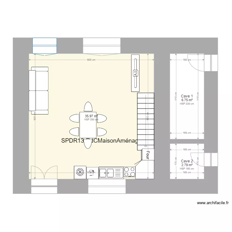 SPDR13-RdC_Am&eacute;nag&eacute;-Maison_3. Plan de 