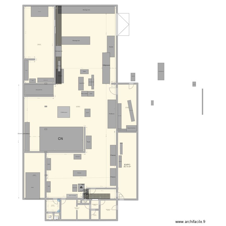atelier Yann V3. Plan de 14 pièces et 629 m2
