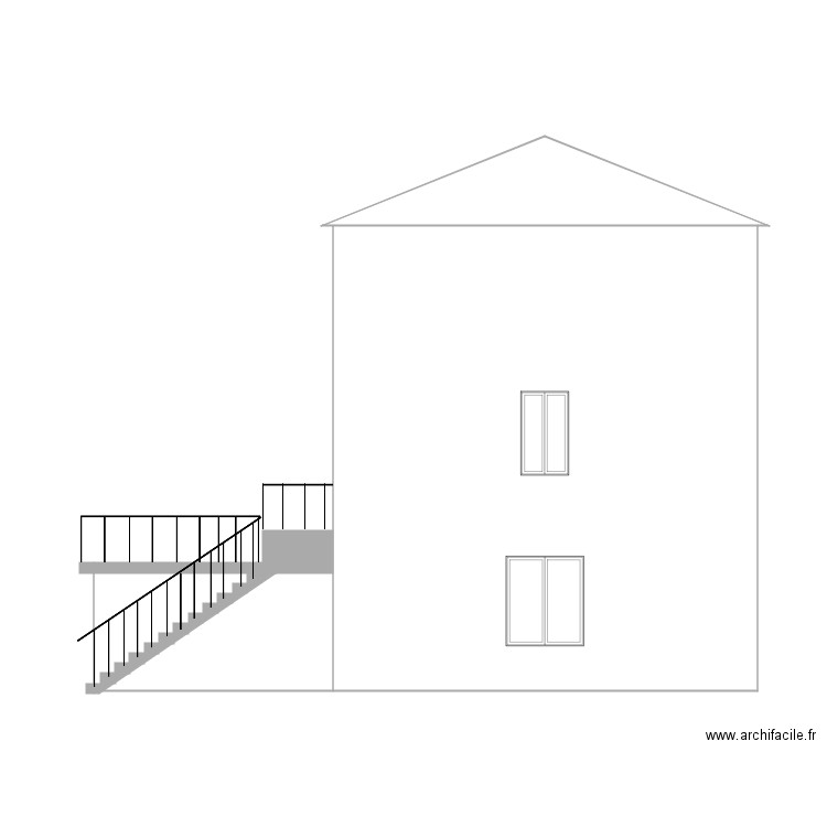 facade ouest2. Plan de 0 pièce et 0 m2