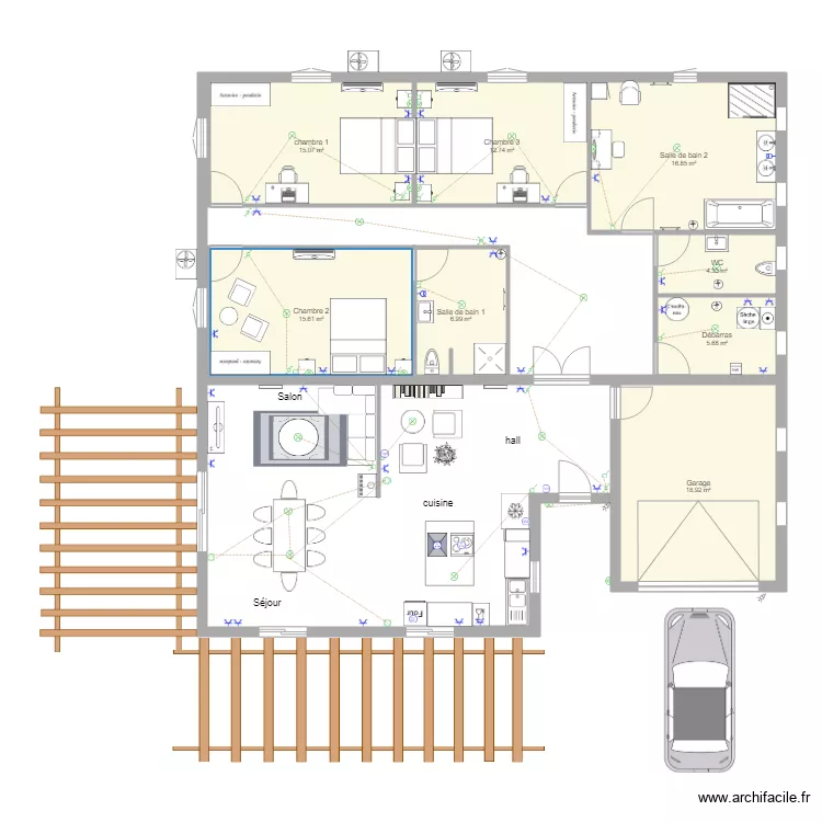 MAISON ELEC RJ45. Plan de 