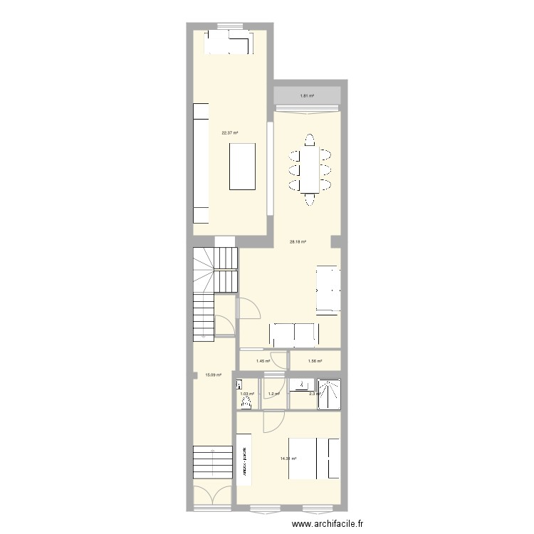 Tabellion Bel étage version 4. Plan de 0 pièce et 0 m2