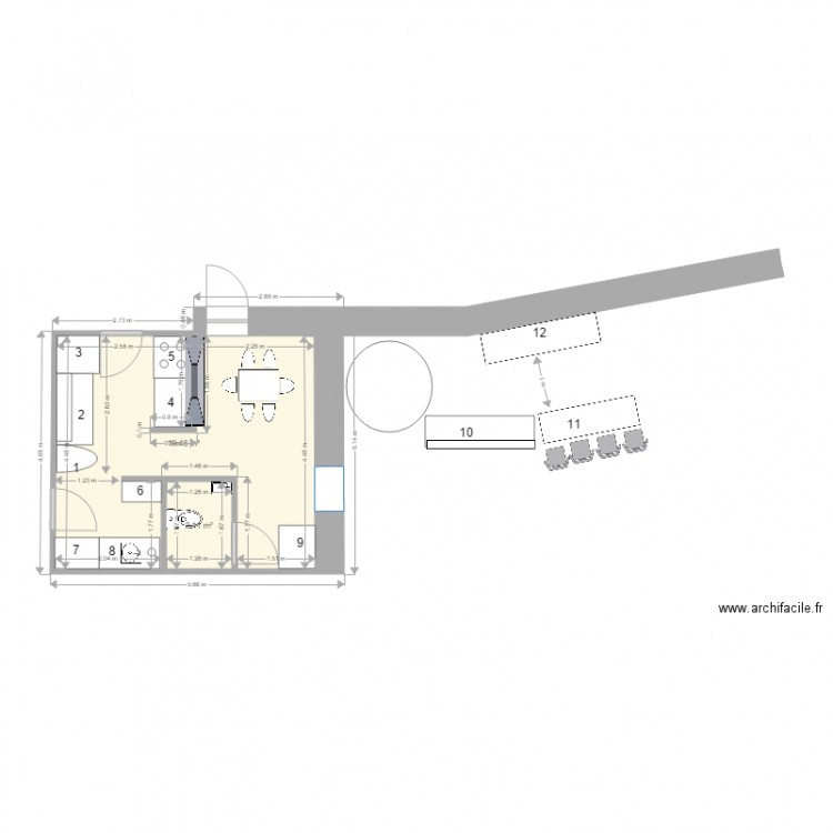 PIzze Pio. Plan de 0 pièce et 0 m2