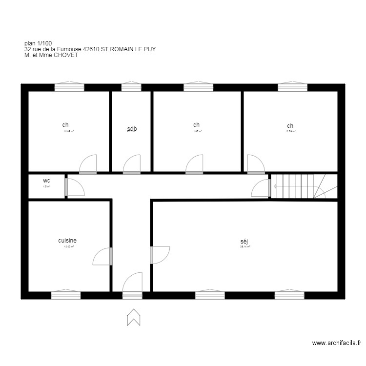 plan CHOVET St Romain le P. Plan de 0 pièce et 0 m2