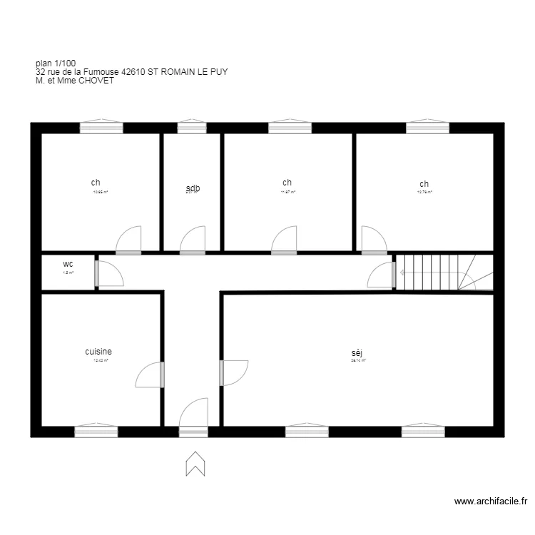 plan CHOVET St Romain le P. Plan de 