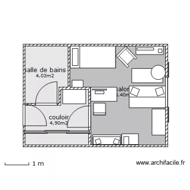 CHAMBRE. Plan de 