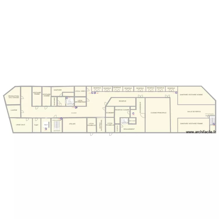 Plan Cam&eacute;ra Sous Sol MAJ. Plan de 