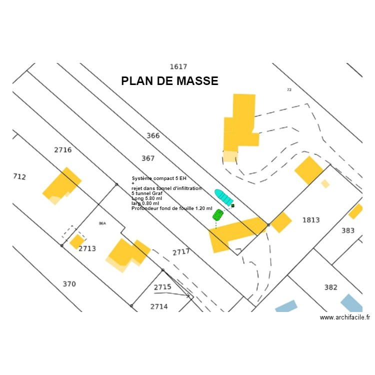 Tairi plan 2 tunnel. Plan de 0 pièce et 0 m2