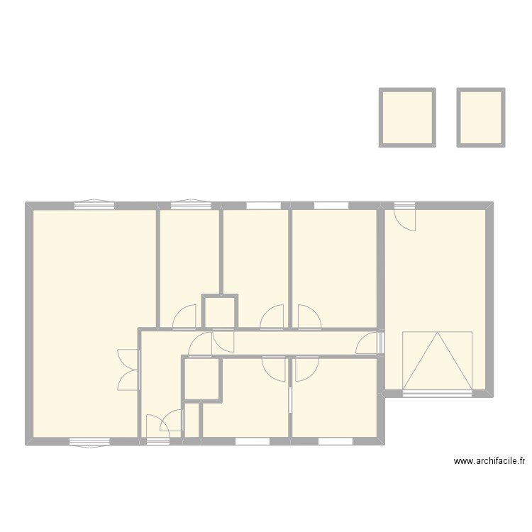 LE MOUAL. Plan de 12 pièces et 117 m2