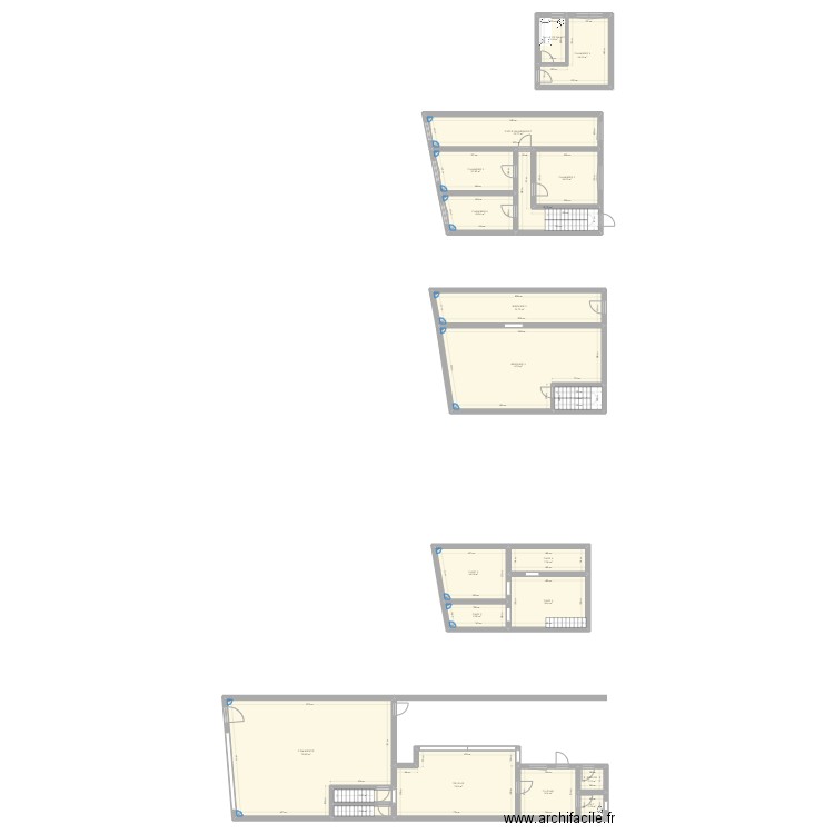 Plan Albert 1er Farciennes. Plan de 21 pièces et 331 m2