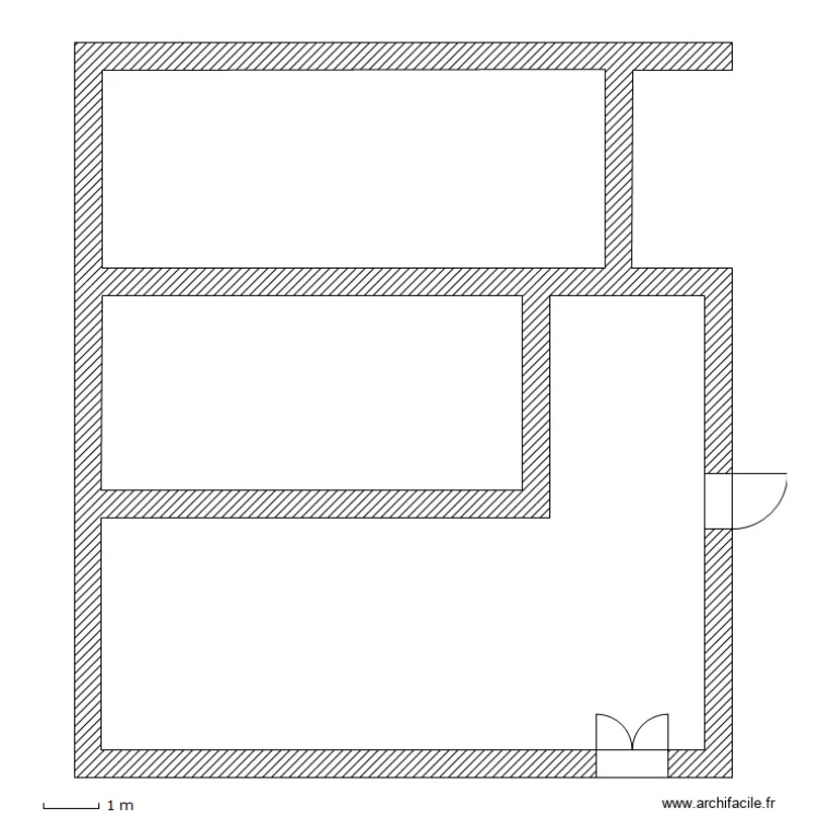 Maison. Plan de 