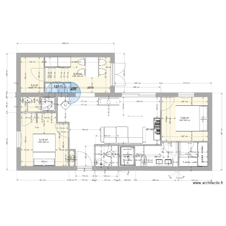 Maison 5 container. Plan de 0 pièce et 0 m2