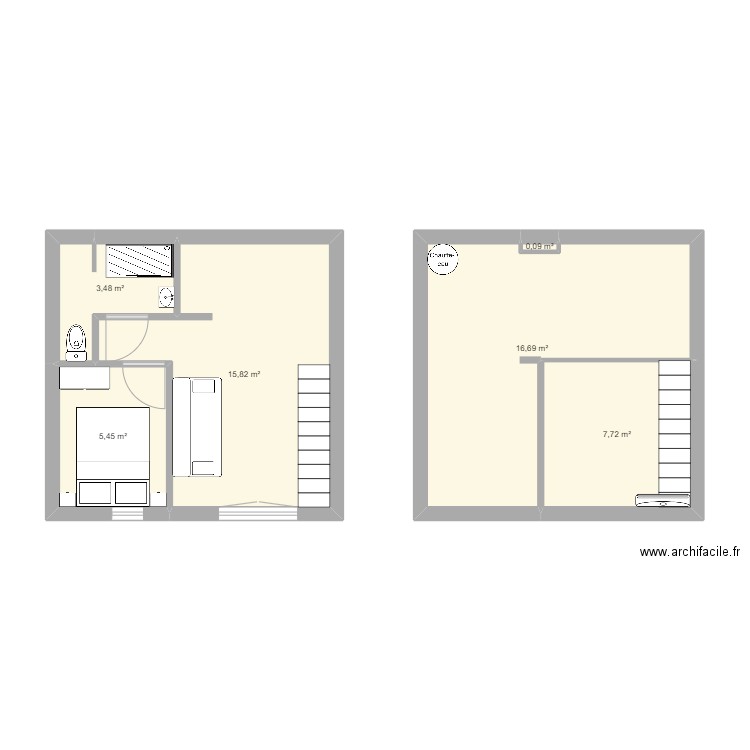 SCI LCG. Plan de 6 pièces et 49 m2