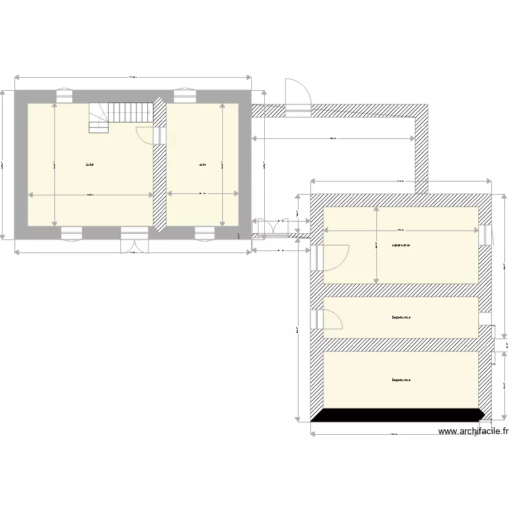 Plan RDC 2. Plan de 0 pièce et 0 m2 Plan RDC 2. Plan de 0 pièce et 0 m2